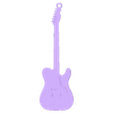 Llavero - Fender Telecaster 90's.stl 🎸 Fender Telecaster 90's with strings | Electric guitar 🎸