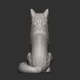 Fox-sitting15.jpg Fox 3D print model