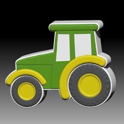 Tractor.jpg STL file TRACTOR SOLID SHAMPOO AND MOLD FOR SOAP PUMP・Model to download and 3D print, __Bubbles