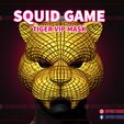 Squid_Game_tiger_vip_mask_3d_print_model_01.jpg Squid Game Mask - Squid Game Tiger Vip Mask
