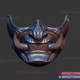 Samurai-ghost-mask-japanese-02.jpg Ghost of Tsushima - Oni Samurai Mask 3D Print Model