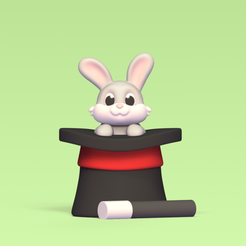 Cod1818-Magic-Bunny-1.png 3D file Magic Bunny・3D printer design to download