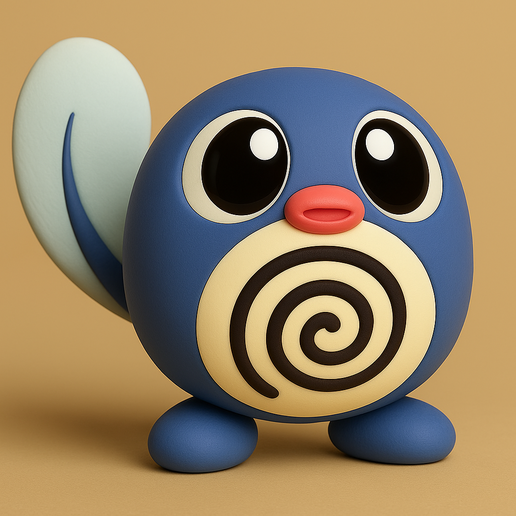 🐉 Pokemon Poliwag evolution pack x 4 units・ STL File