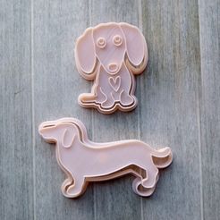 424c6514-e347-47d4-9a94-52c1da3c459b.jpg STL file DACHSHUND COOKIES CUTTERS - DACHSHUND DACHSHUND COOKIE CUTTERS KIT 2・3D printing template to download