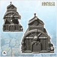 2.jpg Steampunk building with exterior pipes and rounded roof (2) - Future Sci-Fi SF Post apocalyptic Tabletop Scifi Wargaming Planetary exploration RPG Terrain