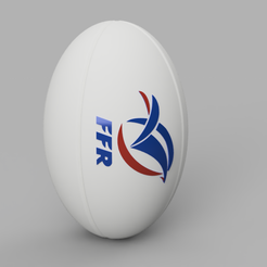 R-FRA.PNG STL file Rugby Ball - FRA・3D printing design to download