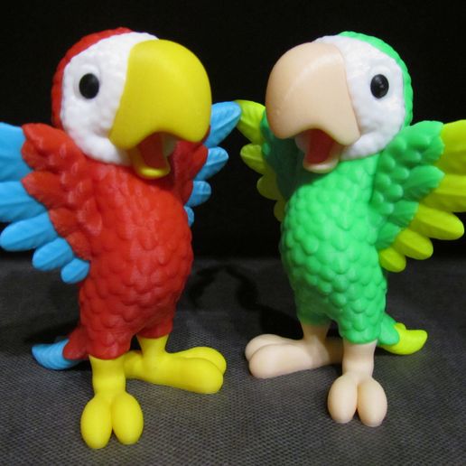 Cute-Parrot-4.jpg Cute Parrot (Easy print and Easy Assembly)