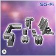 5.jpg Set of futuristic Sci-Fi fortifications with barricades, missiles, and crates (9) - Future Sci-Fi SF Post apocalyptic Tabletop Scifi Wargaming Planetary exploration RPG Terrain