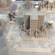 Cityscape I.JPG Titanstructure Dark future 8mm scale city tiles, road sections and platforms for epic titanicus