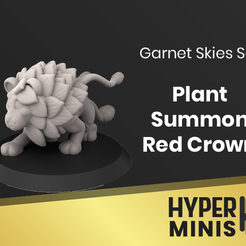 Plant-Summon-Red-Crown.png STL file Chibi Plant Summon Red Crown・Design to download and 3D print, HyperMiniatures