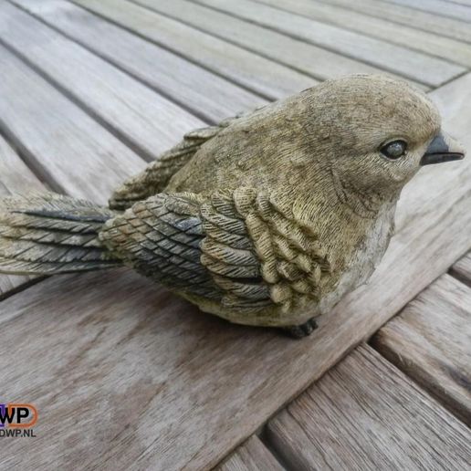 Sparrow.jpg Estátua do pardal (digitalização 3D)