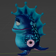 2.png Kameo: Elements of Power - Deep Blue Elemental Sprite 3D Model STL File - Capture the Essence of Water in 3D!