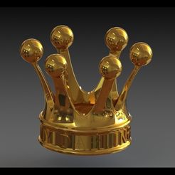 Crown.JPG Télécharger fichier STL gratuit Couronne pour princesse • Modèle pour imprimante 3D, DennisLee