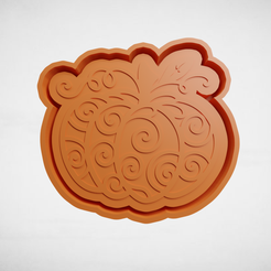 push-diseño.png pumpkin silicone mold with details