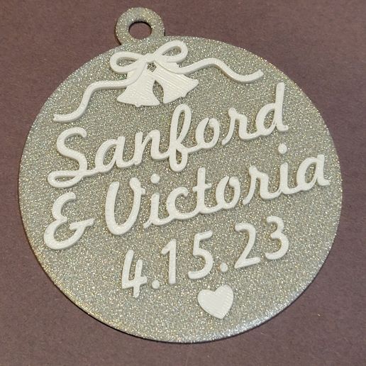 20221224_134501.jpg Wedding or Anniversary Ornament