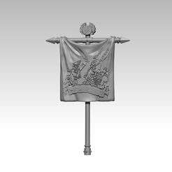 banner.jpg Free 3D file Iron Legionnaires: Seb's Standard・3D printer model to download