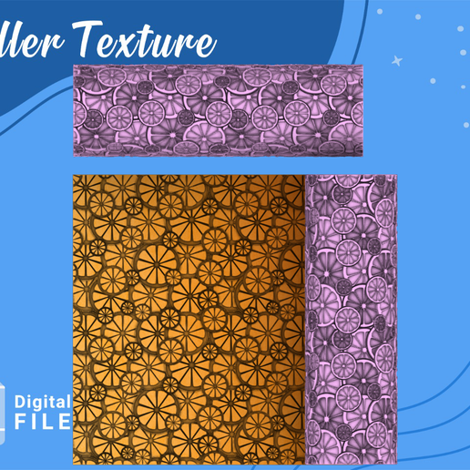 ROLLER POLYMER CLAY/Summer texture/citrus/lime green *2 version Roller/EULITEC.COM/CC/COPYRIGHTED LICENSE 3D model