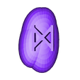 Dagaz Runestone.stl STL file Elder Futhark Runestones Set・3D printer model to download