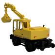 1604ZW_9.png 1604ZW road rail excavator HO 1:87 scale