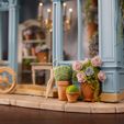 Close-up1.jpg The Blooming Parlor – 3D Printable Flower Shop Diorama Kit (27 STL Set)