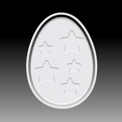 Eggs_3-VACUUM-PIECE.jpg STL file EASTER EGG 3 BATH BOMB MOLD・3D printing idea to download