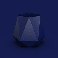 a2027b1a-b0a4-43b1-a844-568438eef61b.png Free STL file 41. Facet Origami Geometric Bonsai Pot - V1 - Irdina ( Inches)・3D printer model to download