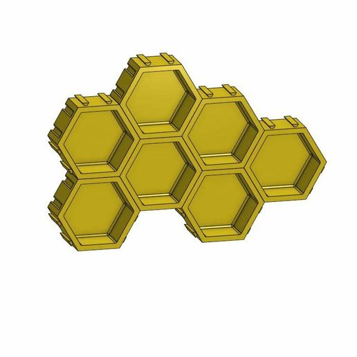 🍯 Honey Comb Self・Free STL File for ・Cults