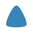 rounded-triangle3.jpg cutter for polymer clay in 3 dimensions, rounded triangle