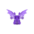 bat.stl Mecha Bat - Zoid-Inspired Robotic Night Predator 3D Model