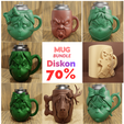 kolaj-2.png Кружка Grumpy Faces Mug Bundle - забавные чашки с сердитыми персонажами STL