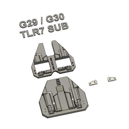 Glock 29 30 TLR7 Sub Split Holster Mold