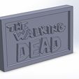 thewalkingdead_0.JPG STL file The Walking Dead Plaque・3D printing template to download, taiced3d