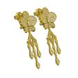 06.jpg Unique Diamond Flower Drop Earring