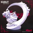 231020 Wicked - Scarlet squared 04.jpg Wicked Marvel Scarlet Witch Sculpture: STLs ready for printing