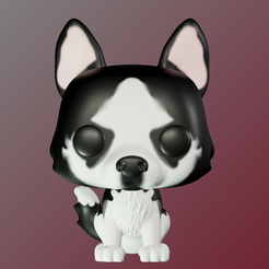 Husky.png STL file Husky Funko Pop・3D printable model to download