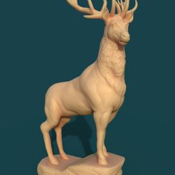 deer-viz.124.jpg Checkman Deer 3D print model