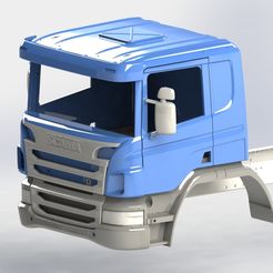 Middle-cab-low-roof.jpg Sleeper cab Low Roof 1:14