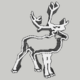 Renne.png Cookie Cutter - Reindeer / Take away piece reinder