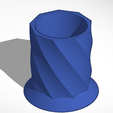 Piaçaba.PNG STL file Holder Cup spiral・3D printer design to download