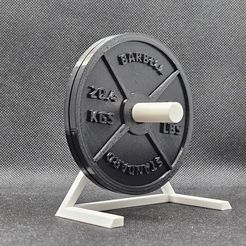 20230521_225628.jpg STL-Datei 45LBS / 20Kg Hantelscheibe Untersetzer・3D-Drucker-Vorlage zum herunterladen