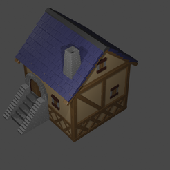domecek_2.1.png Free STL file Medieval house・3D print object to download