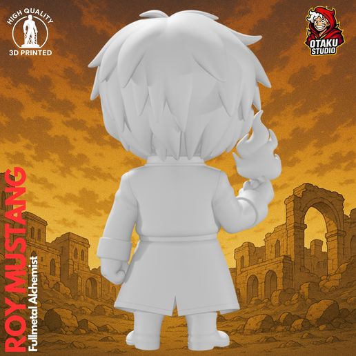 429.jpg Chibi Roy Mustang - FullMetal Alchemist FAN ART 3D Model