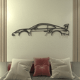 1_251.png Porsche 911 GT3 RS (991.1) Silhouette - Naturally Aspirated Legend Wall Art - 3D & Vector Design OBJ + DWG