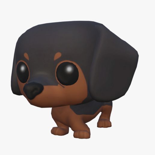 TURBO-2-copie-copy.jpg Stylized Chibi Dachshund Dog - 3D Print Ready