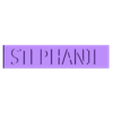 STEPHANIE.stl STEPHANIE letters