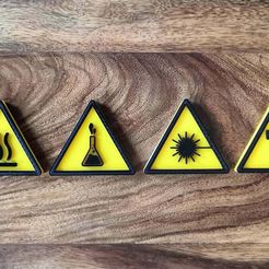 Warning_Signs.jpg Free STL file Warning Signs・3D printable model to download, ricxvision
