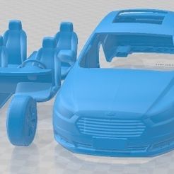 Ford-Taurus-2016-Partes-1.jpg 3D file Ford Taurus 2016 Printable Car・Model to download and 3D print
