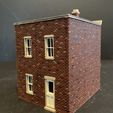 IMG_E2462.jpg HO Scale brick commercial building "The Spencer Building"