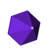 HexagonalBasedPyramidHangingPlanter.stl Hexagonal Based Pyramid Hanging Planter