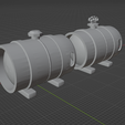1.png Beer Keg Gas Tank Rat Rod Off Road Builds 1-25 Model Parts